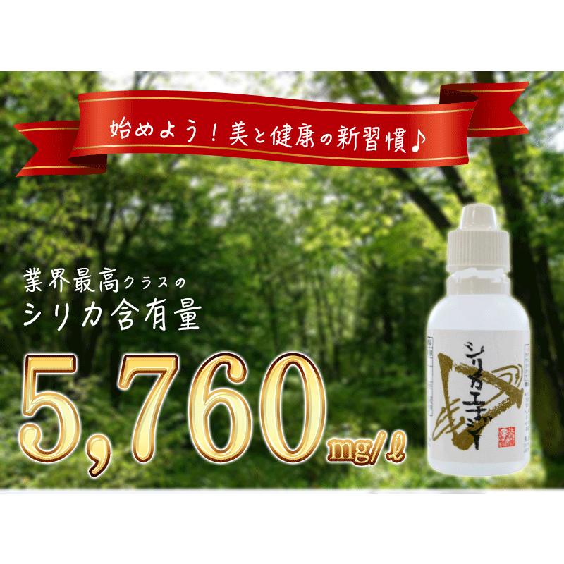 シリカエナジー濃縮溶液 驚きの高濃度！5,660mg/l 送料無料 独自製法の