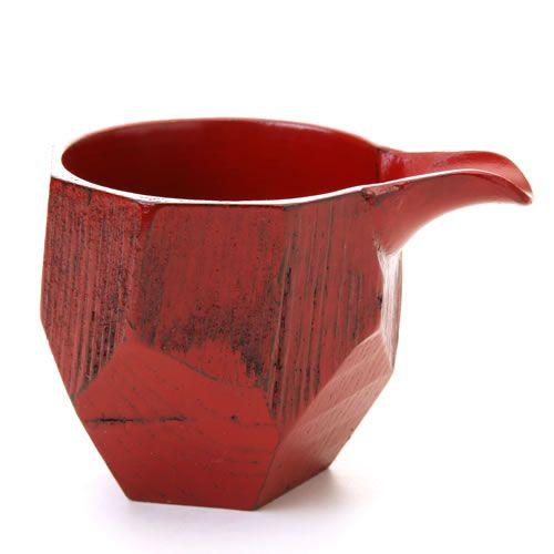 みよし漆器本舗 天然木製 片口（L） 根来 漆塗り 酒器 日本酒 小鉢