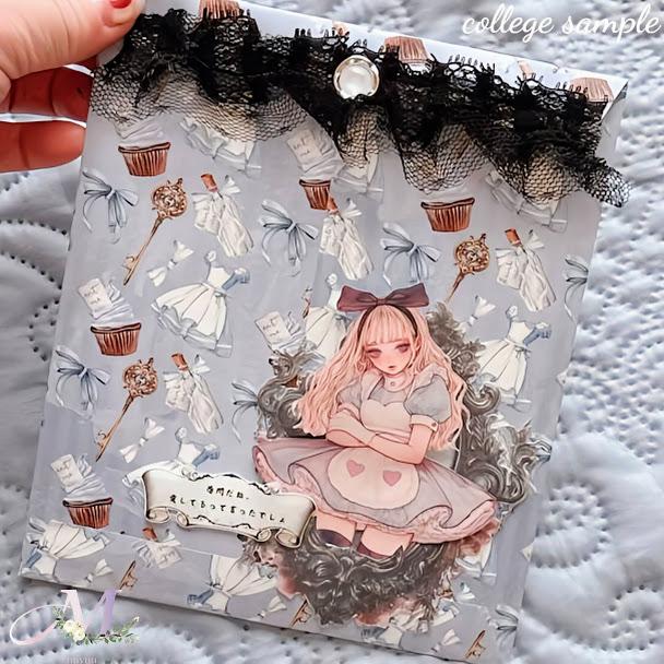 素材紙 a4デザインペーパー コラージュシート 人物 女の子 デザイン