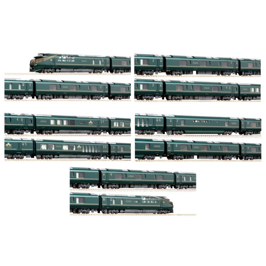 TOMIX 87系瑞風 限定品 グレードアップパーツ付き 瑞風乗車限定品