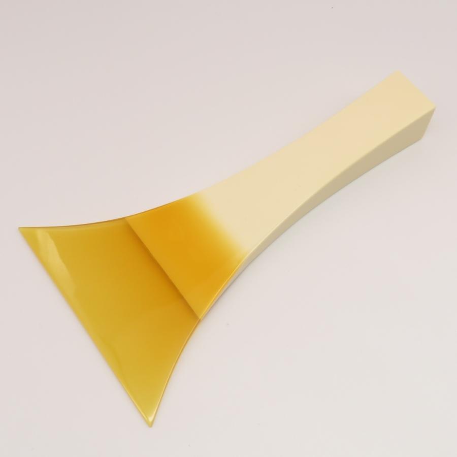 三味線用バチ べっこう べっ甲部幅広厚み通常 高山謹製人工べっ甲撥