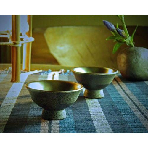 六角 平盃 酒器 盃 ぐい呑み 古美術 古道具 アンティーク 絵瀬戸 盃