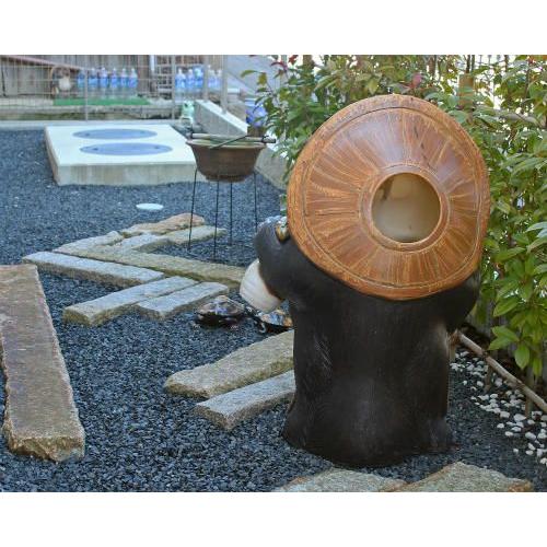 ポイント15倍]信楽焼 狸 置物 福ひねり たぬきの置物 30号 玄関 狸置物