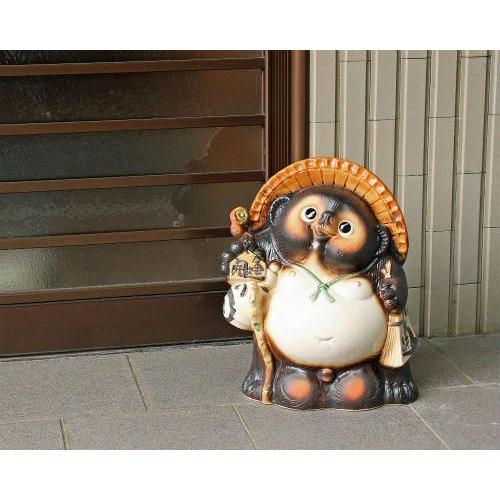 ポイント3倍]信楽焼 狸 置物 開運 たぬきの置物 13号(名入れも可) 玄関