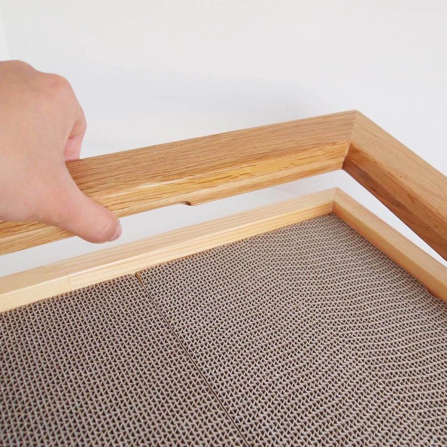 猫 爪とぎ 木製 nekozuki がりがりボード カスが出ない 安定感抜群