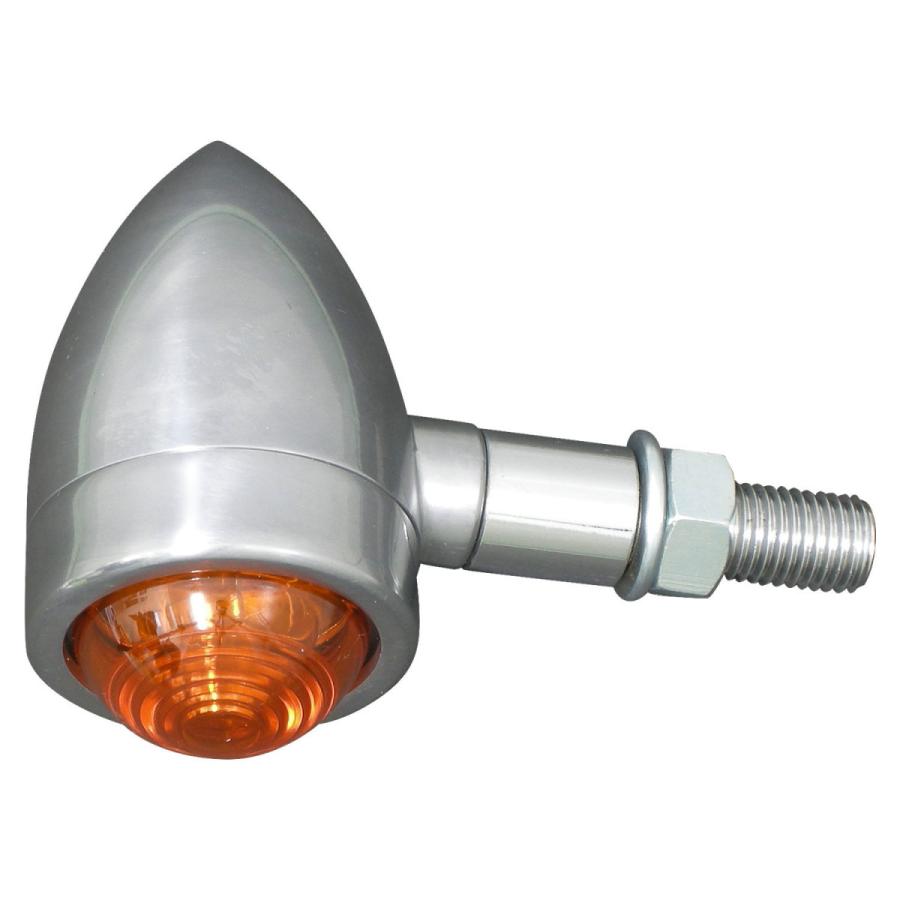 ミニバレットウインカー 電球 M10-P1.25 アルミ ポリッシュ 4個セット