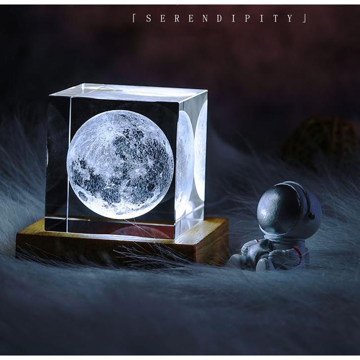 オシャレな置き物 クリスタルライト 4cm オブジェ 室内 雑貨 銀河系