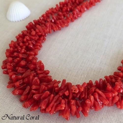 赤珊瑚 あかさんご ネックレス 枝 ヤタラ ナチュラルコーラル 送料無料