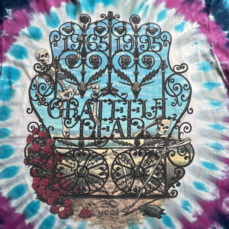 90'S GRATEFUL DEAD 30th Anniversary Tie-Dye T-Shirts XL Made in