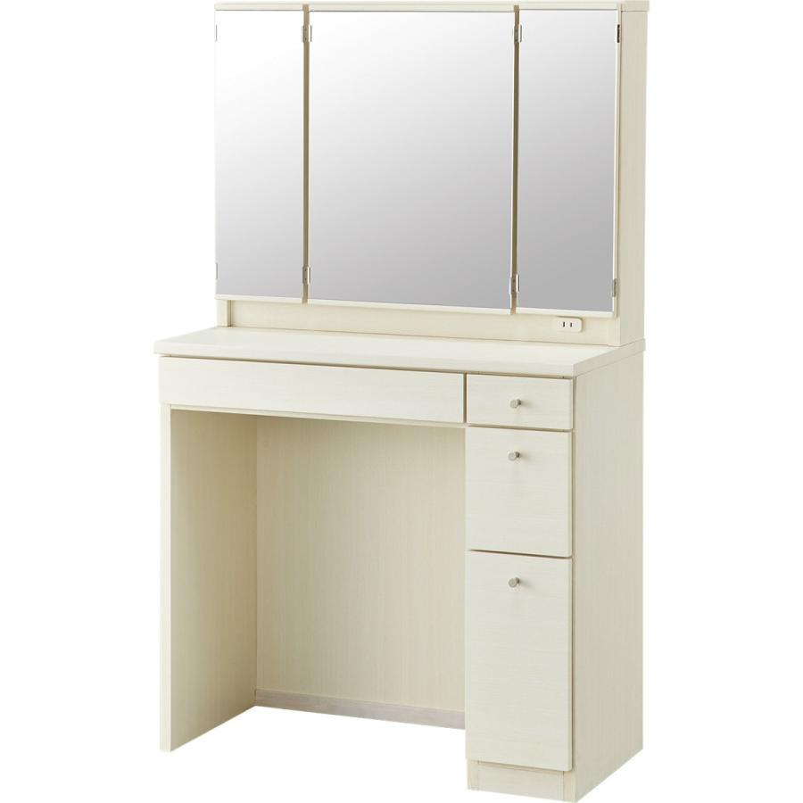 ニトリ（NITORI） 三面鏡ドレッサー(DR-007 WW) 鏡台 ミラー : ニトリ