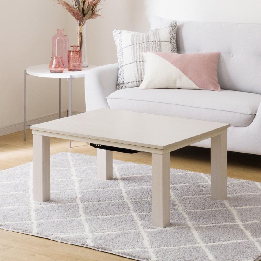 ニトリ こたつテーブル ビーンズG 9060 WW 2020年製 ホワイト 豆型