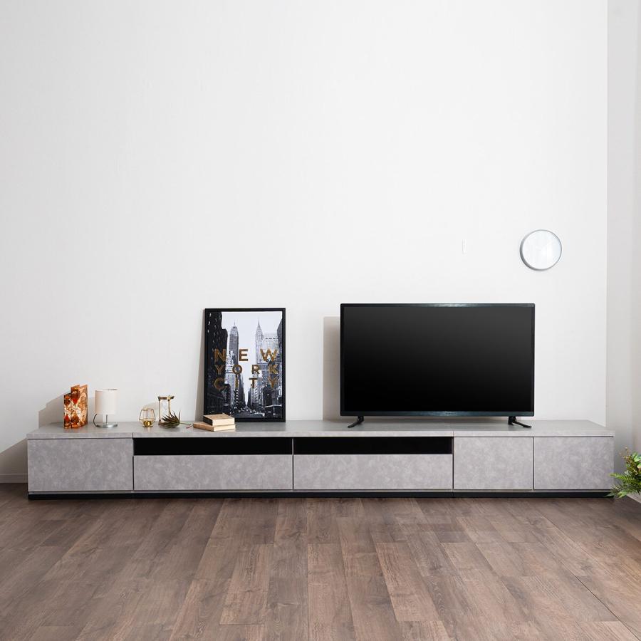 ニトリ（NITORI） 幅広ローボード 幅330cm（180＋60＋90セット GY