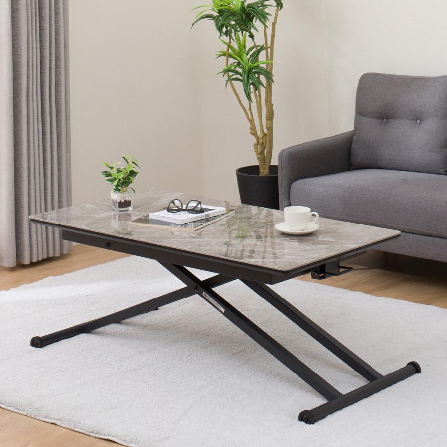 ニトリ（NITORI） 昇降式センターテーブル(TJ01 セラミック BE