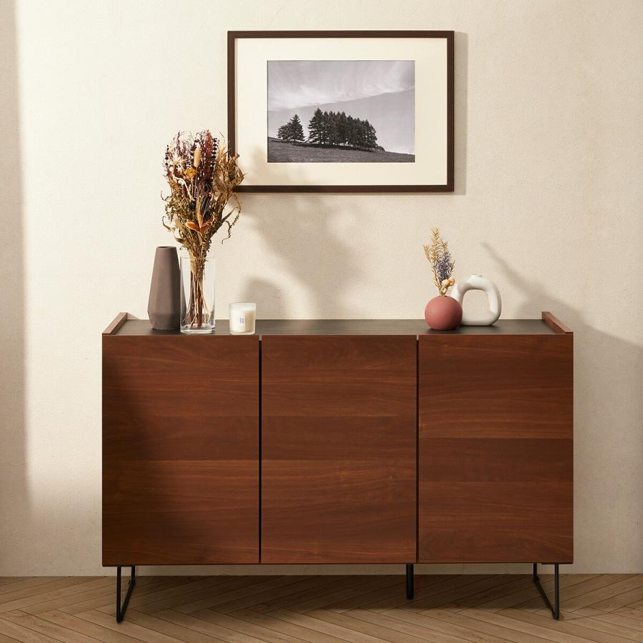 ニトリ（NITORI） サイドボード(MM05 120 MBR) キャビネット ミドル