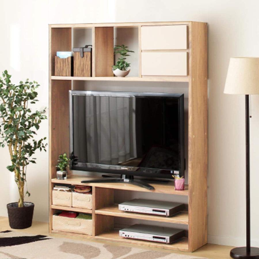 ニトリ（NITORI） 幅125 TVボード コネクト120-4セット LBR テレビ台