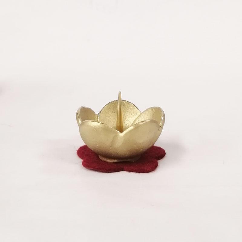 火立て 仏具 ミニ うめ燭台 金 小 : お仏壇の日本堂 - 通販 - Yahoo