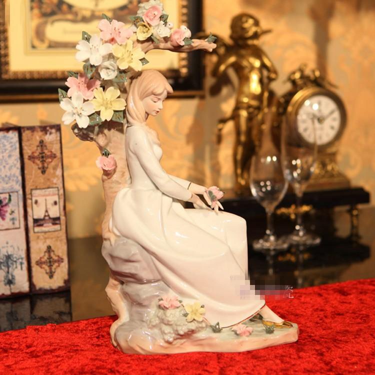 アンティーク 精巧なカウボーイ風 陶器製人形 約52cm マイセン