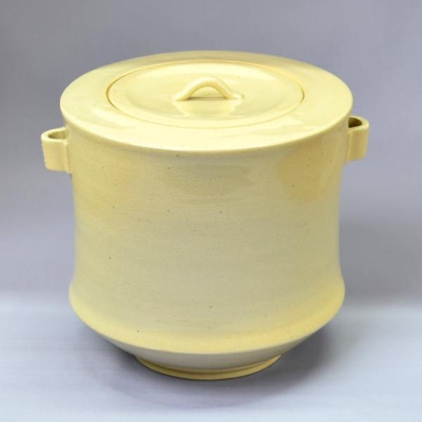 水指 茶道具 土居庄次 作 尾戸焼 仁清写 耳付水指 尋牛斎書付 銘 静閑