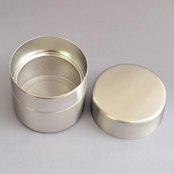 水屋道具 茶道具 抹茶篩 大サイズ（P.C.製茶上合・竹ヘラ付） : 茶道具