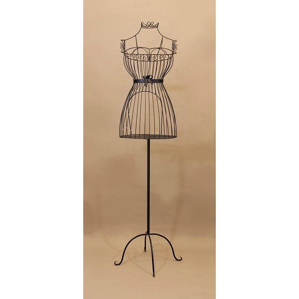 フレンチアイアン トルソー アンティーク□ワイヤートルソー マネキン