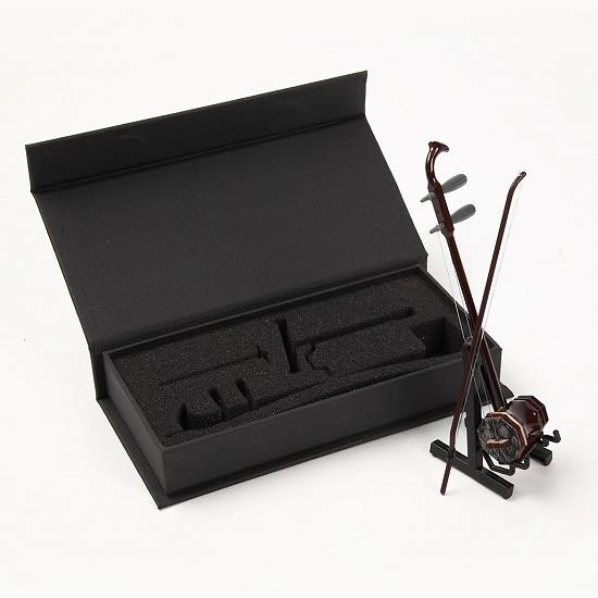 ミニチュア楽器 二胡 全長約14cm SUNRISE SOUND HOUSE ※ディスプレイ