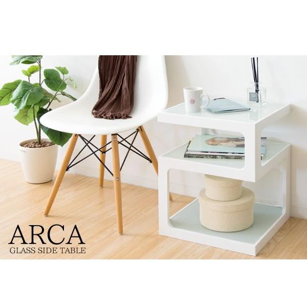 ガラス テーブル 収納付き サイドテーブル ソファ ナイトテーブル 北欧