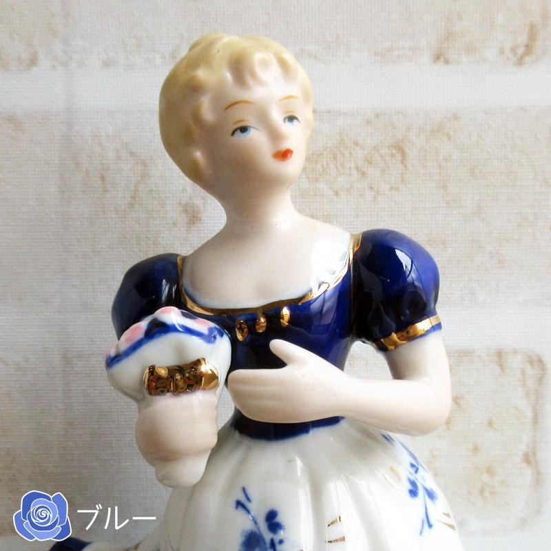 置物 陶製人形 瀬戸物 西洋陶器 せともの 昭和レトロ 陶器の人形