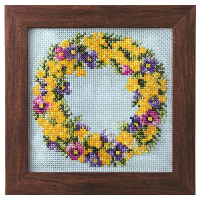 フランス 蚤の市 イニシャル刺繍 コットン クロス 12枚セット フランス