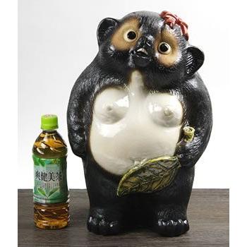 信楽焼 14号メス狸 たぬき タヌキ 開運 縁起物 可愛い 陶器 商売繁盛
