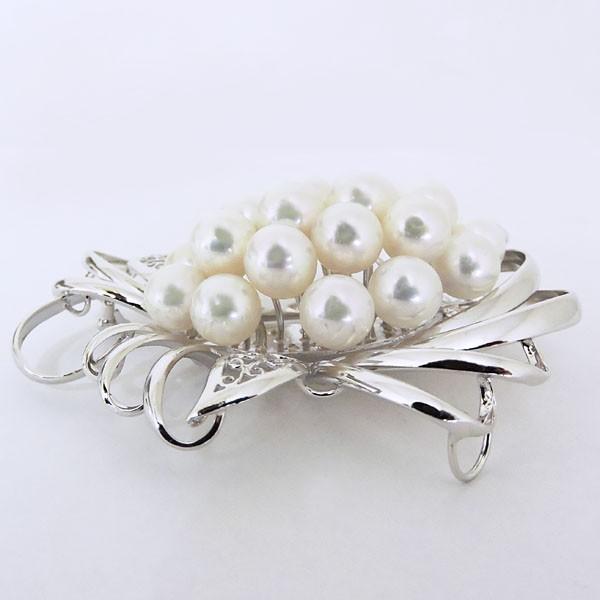 パール ブローチ パールブローチ フォーマル コサージュ あこや本真珠