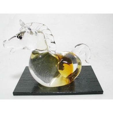 干支置物 ガラス クリスタル 午(馬・うま) 置物干支 : お値打ち本舗