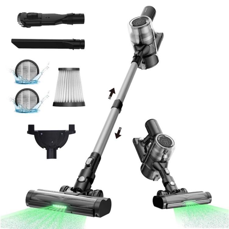 Proscenic (プロセニック) 掃除機 コードレス 33000Pa 緑色光