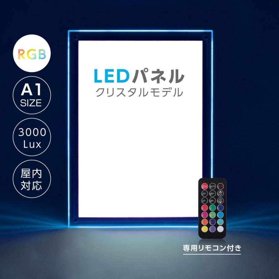 サインキングダム LEDパネル RGBクリスタルモデル A1サイズ