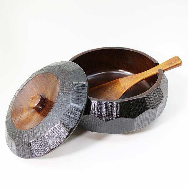 おひつ ひつまぶし 器 飯櫃 木製 漆塗り 亀甲彫 くり抜き 7.0 2合 和