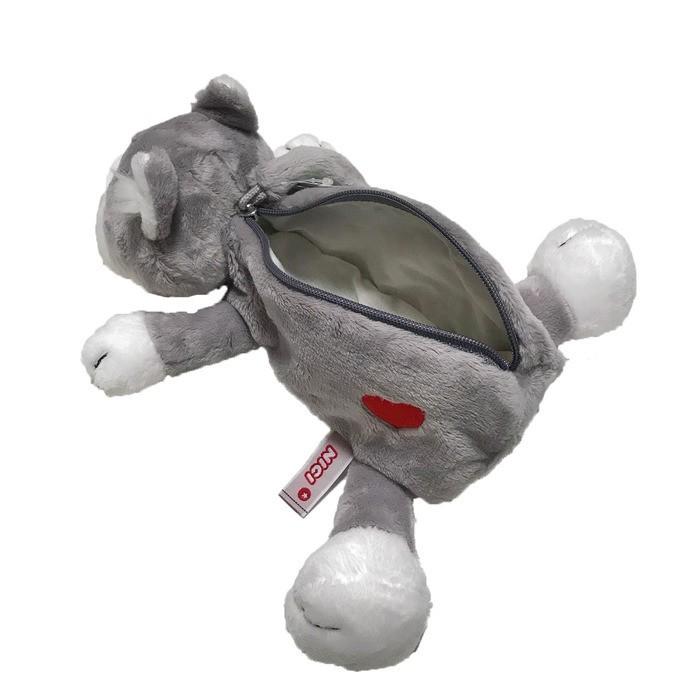 nici（ニキ） ペンケース グレーキャット 筆箱 フィギュアポーチ ペン