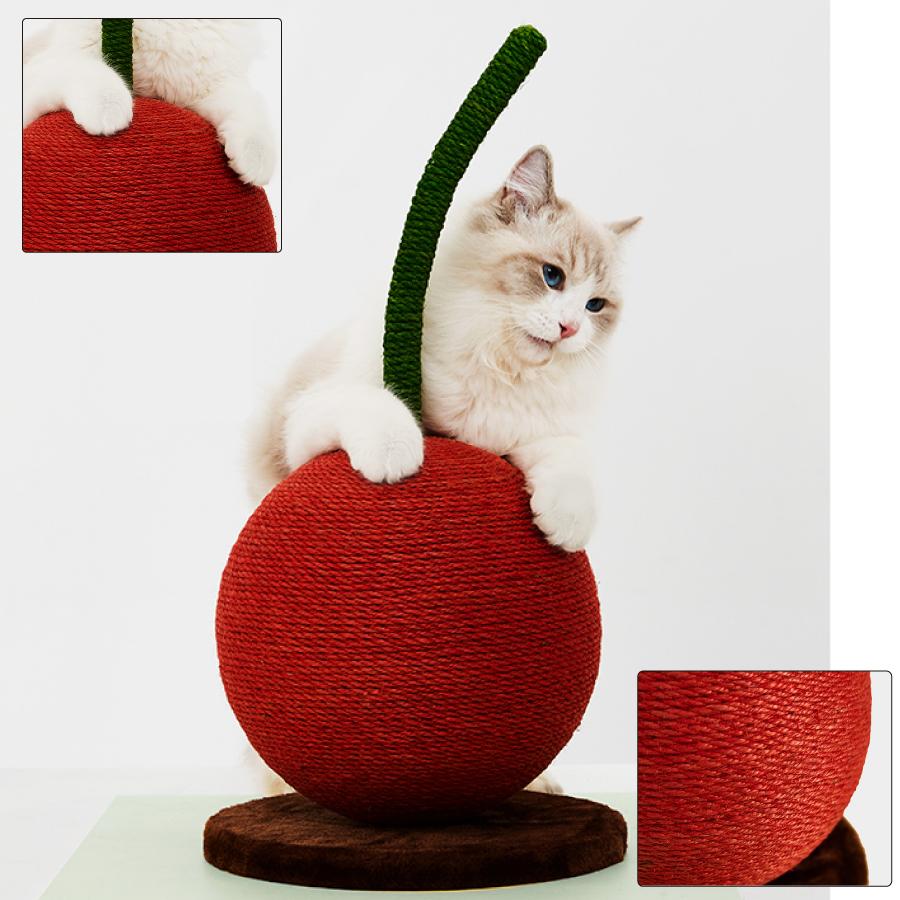 可愛い 猫用爪とぎ タワー さくらんぼ キャットタワー インテリア 爪