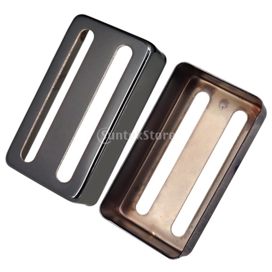 2個 真ちゅう ハムバッカー ピックアップカバー ギターパーツ 全3色