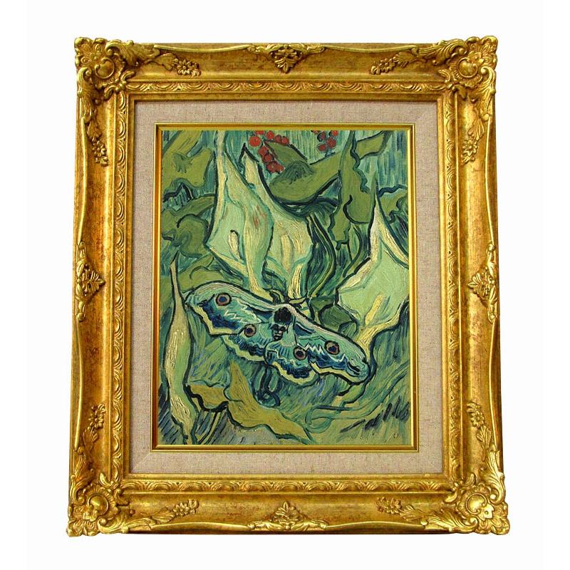 世界の名画 ゴッホ 蛾グレート・ピーコック・モス ジクレーキャンバス