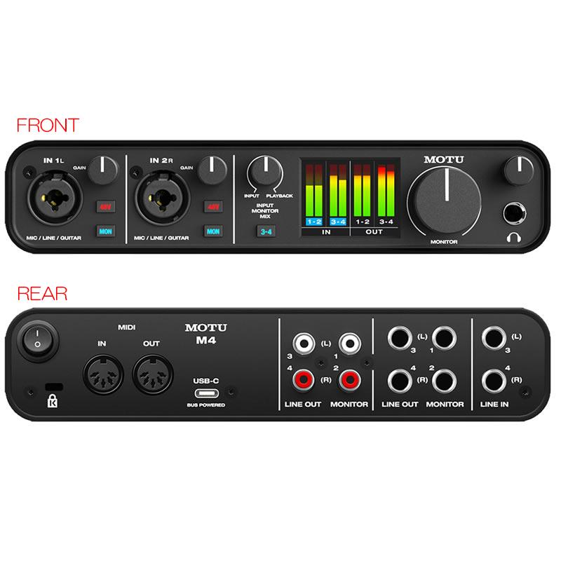 MOTU M4 安心の日本正規品！ : サンフォニックスYahoo!店 - 通販