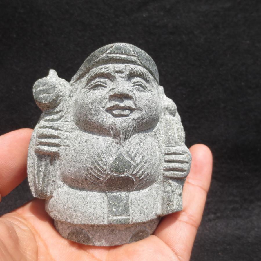 大黒天 だいこくてん 大黒様 だいこくさま 置物 石材彫刻品 オブジェ
