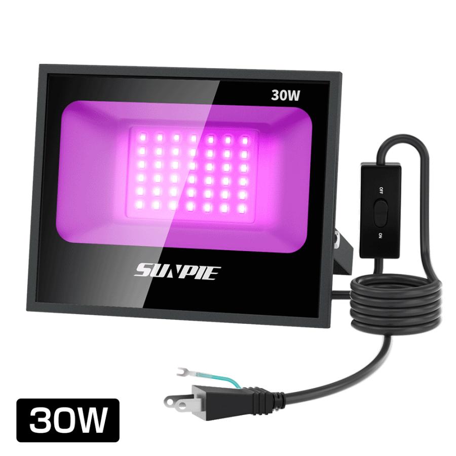 ブラックライト 投光器 LED uvライト 30w 60w 120w 紫外線ライト 夜光