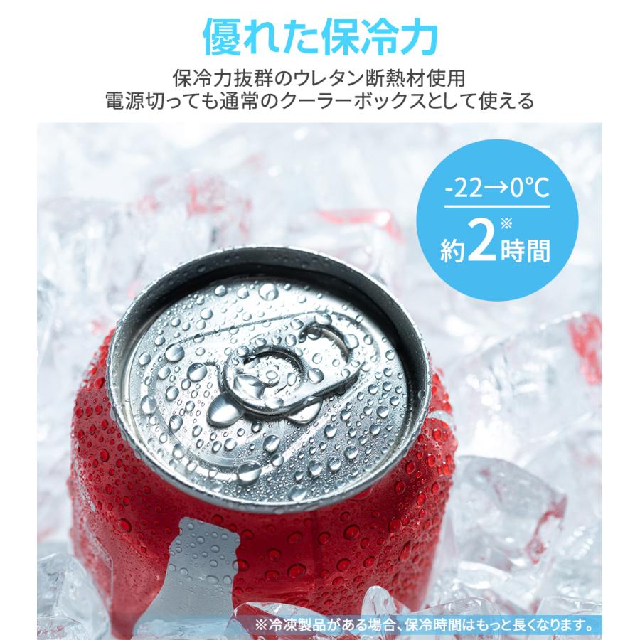 SUNPIE ポータブル冷蔵庫 車載冷蔵庫 30L ミニ冷蔵庫 1年保証 -22℃〜10