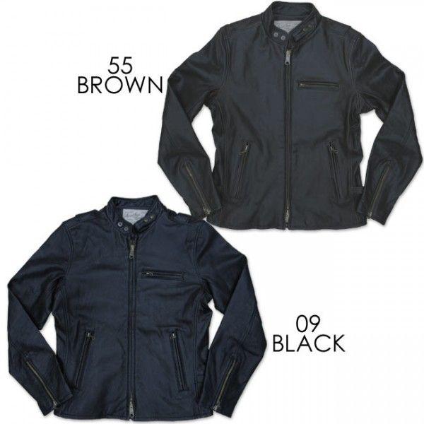 AVIREX シングルライダースジャケット6141052ブラック （難あり