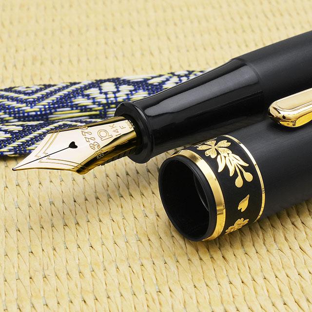 プラチナ万年筆肥後象嵌サクラ中字14k