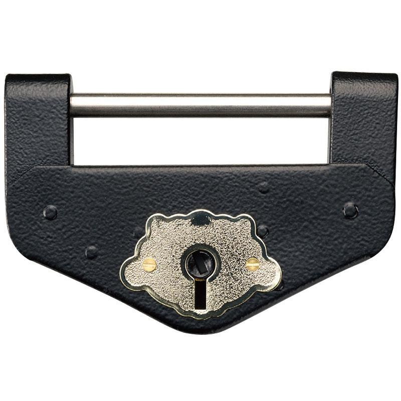 南京錠(浮世絵) 寛永通宝柄の鍵2個付き