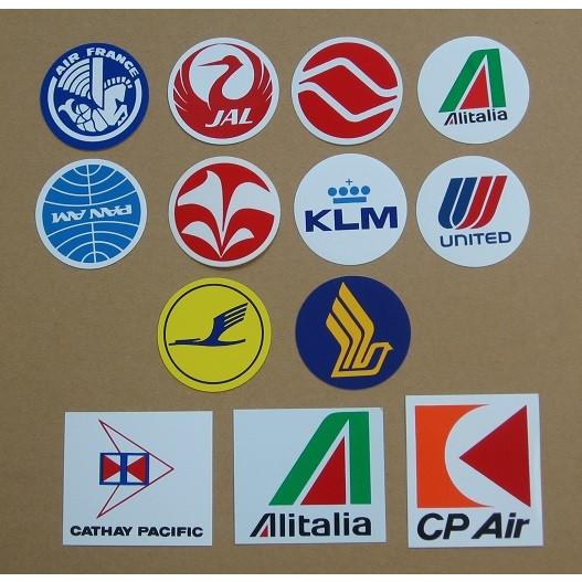 航空グッズ エアライン丸型ステッカー（小） : パイロットハウス