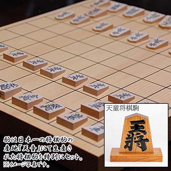 天童産駒付き・ひば材1寸卓上将棋盤セット (一寸卓上将棋盤 一枚将棋盤