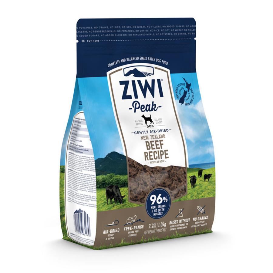 2袋 ZIWI 犬用 ジウィピーク ビーフレシピ 1kg ジウィピーク ZIWI