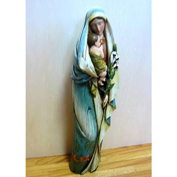 ヨセフ・スタジオ製 イエスを抱く聖母マリア 彫刻 彫像/ カトリック