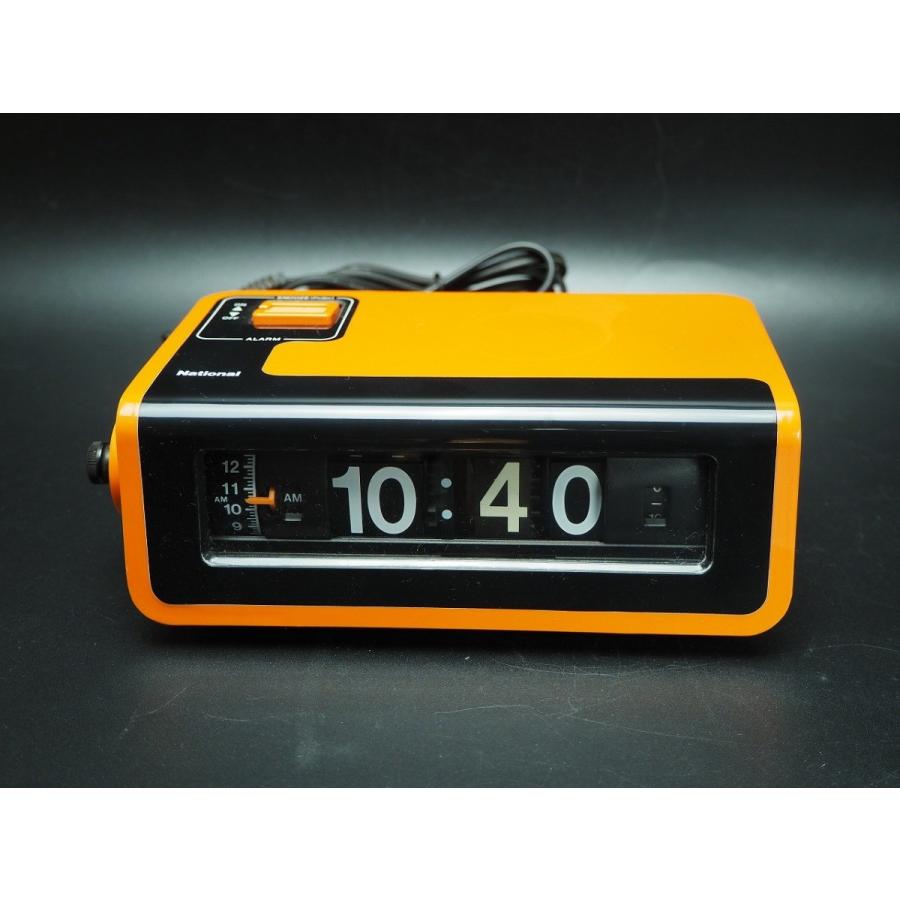 ナショナル パタパタ時計 ヤングスヤスヤ TG-02 オレンジ 50-60Hz 日本